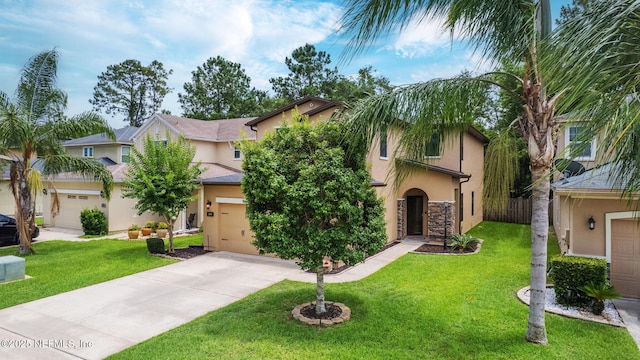 203 Buck Run Way, Saint Augustine, FL 32092 - view of front of property with stucco siding and concrete driveway