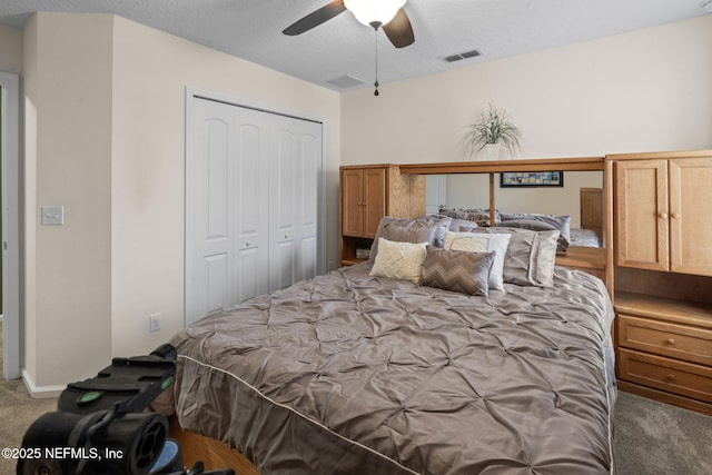 203 Buck Run Way, Saint Augustine, FL 32092 - bedroom featuring carpet, a closet, and ceiling fan