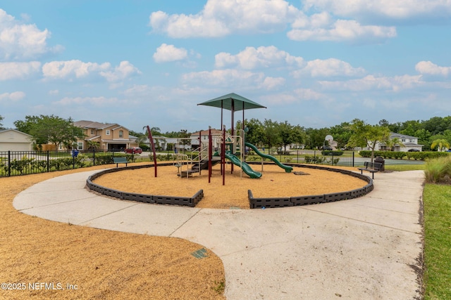 203 Buck Run Way, Saint Augustine, FL 32092 - community jungle gym featuring a residential view
