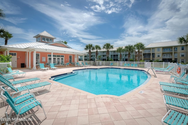 225 Atlantis Cir Unit 101-A, Saint Augustine Beach, FL 32080 - community pool with a patio area
