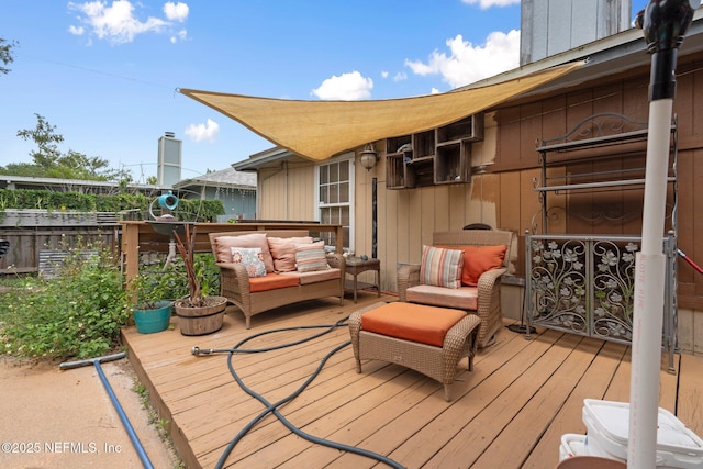 1942 Calusa Trl, Middleburg, FL 32068 - wooden deck featuring an outdoor hangout area
