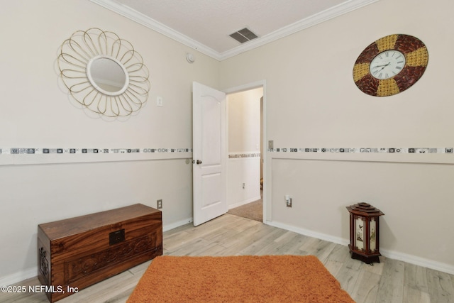 3592 Harrier Ct, Middleburg, FL 32068 - unfurnished bedroom featuring light wood-style floors and crown molding