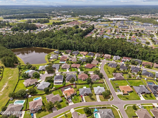 3592 Harrier Ct, Middleburg, FL 32068 - aerial view of property's location featuring a large body of water and nearby suburban area