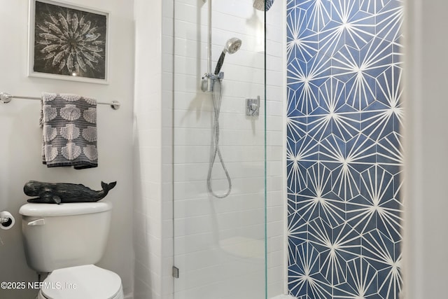 310 S Ocean Grande Dr Unit 205, Ponte Vedra Beach, FL 32082 - bathroom featuring a stall shower and toilet