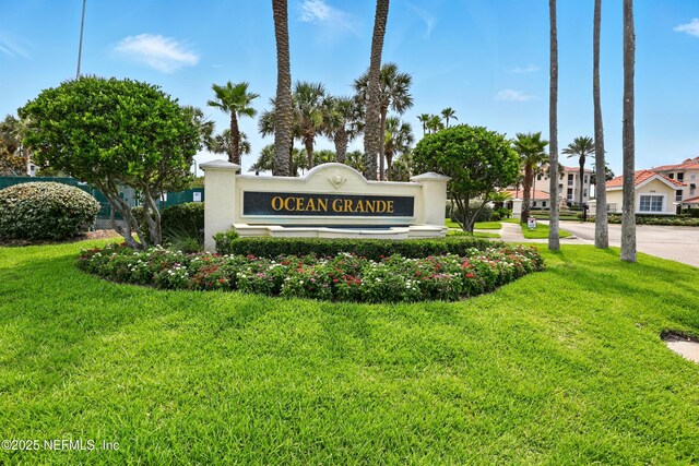 310 S Ocean Grande Dr Unit 205, Ponte Vedra Beach, FL 32082 - community / neighborhood sign with a lawn