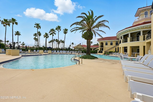 310 S Ocean Grande Dr Unit 205, Ponte Vedra Beach, FL 32082 - community pool with a patio