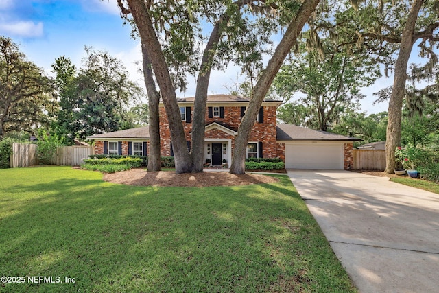 2808 Scott Mill Estates Dr, Jacksonville, FL 32257 - view of front of home featuring driveway, an attached garage, brick siding, and stone siding