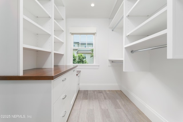 365 8th St, Atlantic Beach, FL 32233 - walk in closet with light wood finished floors
