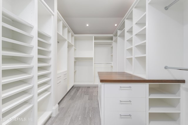 365 8th St, Atlantic Beach, FL 32233 - walk in closet featuring light wood-style floors