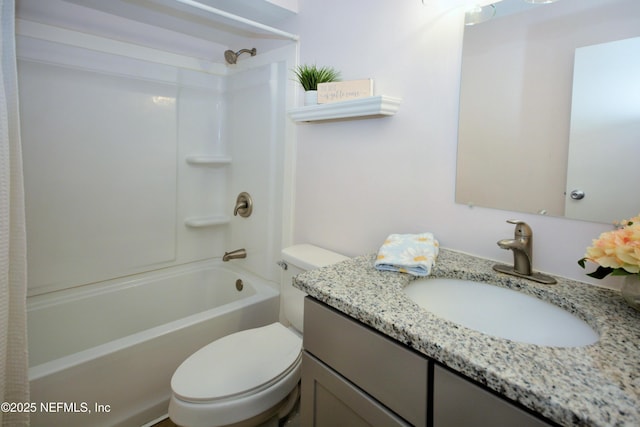 1266 Mayport Landing Cir, Jacksonville, FL 32233 - full bathroom with shower / bath combo, vanity, and toilet