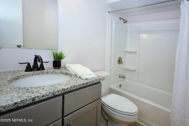 1266 Mayport Landing Cir, Jacksonville, FL 32233 - full bath with vanity, shower / tub combo, and toilet
