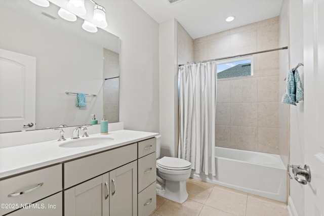 46 Hydrilla Ct, Saint Augustine, FL 32095 - full bathroom featuring vanity, tile patterned floors, and shower / bath combo