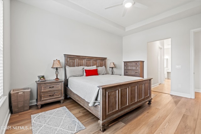 46 Hydrilla Ct, Saint Augustine, FL 32095 - bedroom featuring light wood-style flooring and a ceiling fan