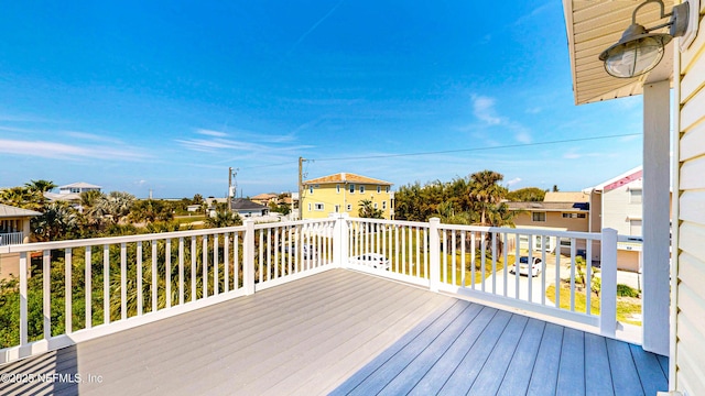 23 Moody Dr, Palm Coast, FL 32137 - wooden terrace with a residential view