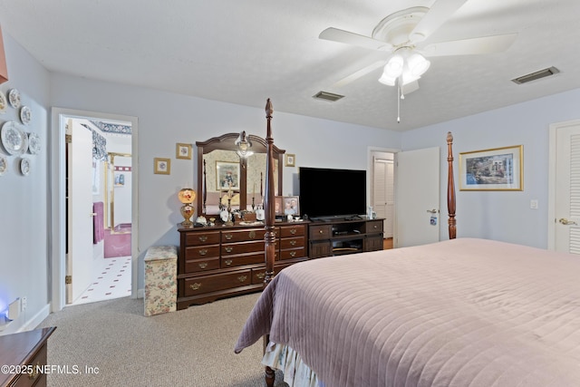 2364 Smullian Trl S, Jacksonville, FL 32217 - carpeted bedroom with a ceiling fan
