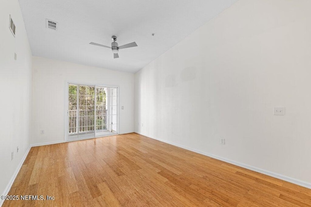 5006 Key Lime Dr Unit 306, Jacksonville, FL 32256 - unfurnished room featuring light wood finished floors, ceiling fan, and baseboards