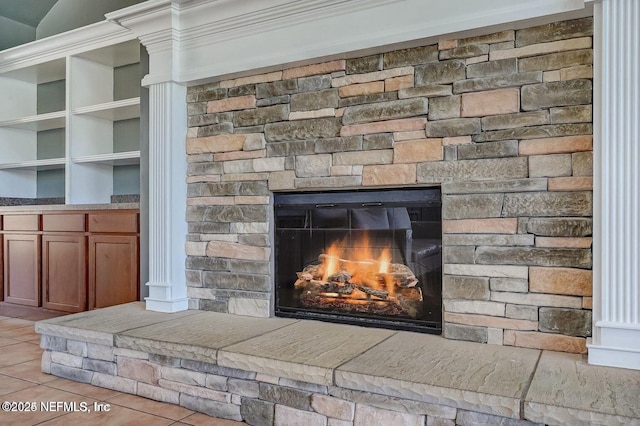 5006 Key Lime Dr Unit 306, Jacksonville, FL 32256 - detailed view of a fireplace and ornate columns