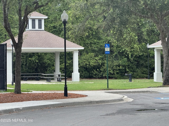 1815 Green Springs Cir Unit D, Fleming Island, FL 32003 - view of community with a gazebo and a yard