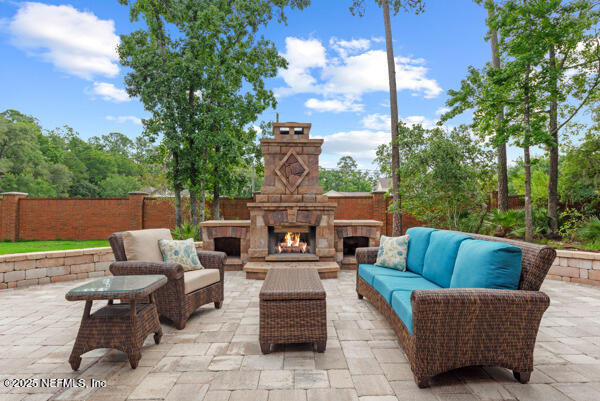 1821 Wind Ridge Ct, Fleming Island, FL 32003 - view of patio / terrace featuring an outdoor hangout area