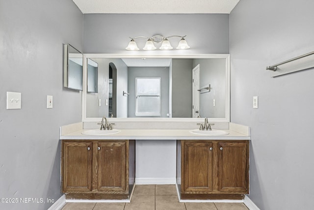 1645 Teaberry Dr, Middleburg, FL 32068 - full bath with double vanity and tile patterned floors