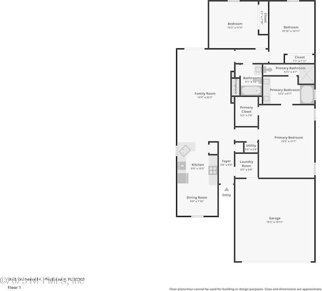 1645 Teaberry Dr, Middleburg, FL 32068 - view of property floor plan