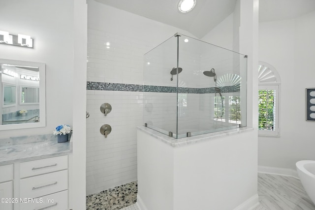 4427 Royal Tern Ct, Jacksonville Beach, FL 32250 - full bathroom featuring a walk in shower and vanity
