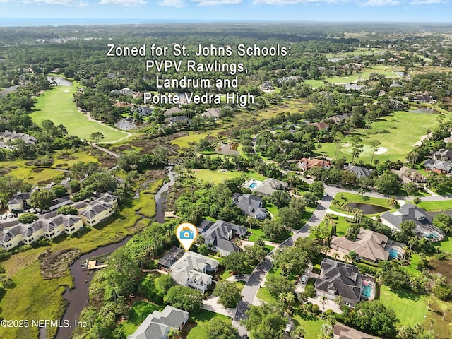 4427 Royal Tern Ct, Jacksonville Beach, FL 32250 - aerial view of residential area with a golf course