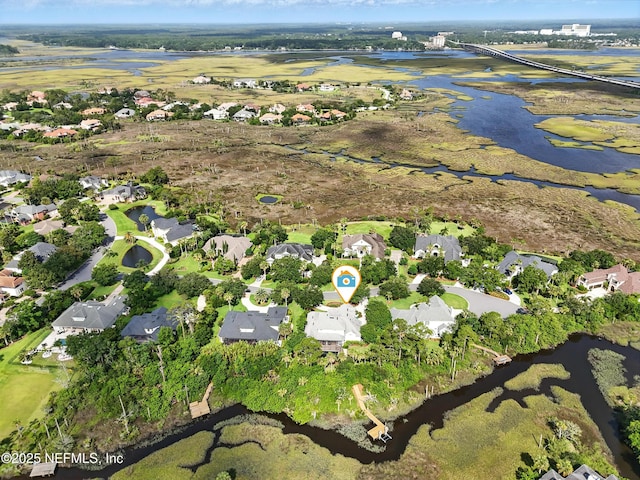 4427 Royal Tern Ct, Jacksonville Beach, FL 32250 - aerial overview of property's location featuring a nearby body of water and nearby suburban area