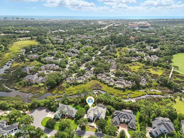 4427 Royal Tern Ct, Jacksonville Beach, FL 32250 - aerial perspective of suburban area with a nearby body of water