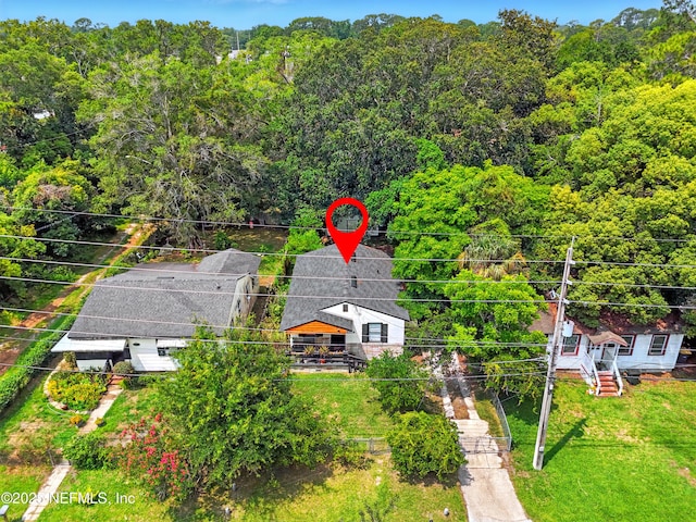 1176 Dancy St, Jacksonville, FL 32205 - view from above of property with a forest