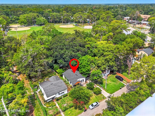 1176 Dancy St, Jacksonville, FL 32205 - aerial view of a heavily wooded area