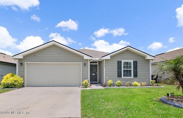 3448 Cliffside Way, Green Cove Springs, FL 32043 - single story home featuring an attached garage, driveway, and a front lawn