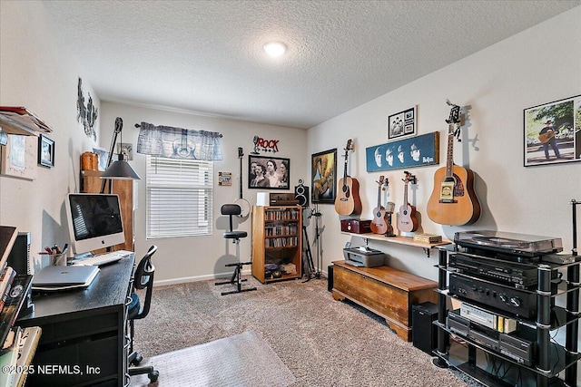 3448 Cliffside Way, Green Cove Springs, FL 32043 - carpeted office space with a textured ceiling and baseboards