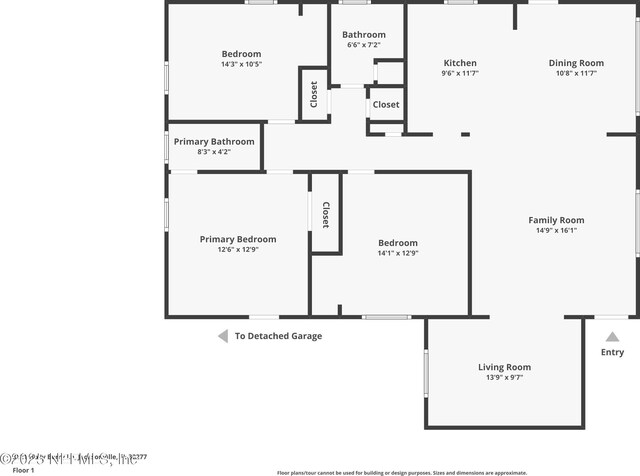 3121 Holly Berry Ln, Jacksonville, FL 32277 - view of floor plan / room layout