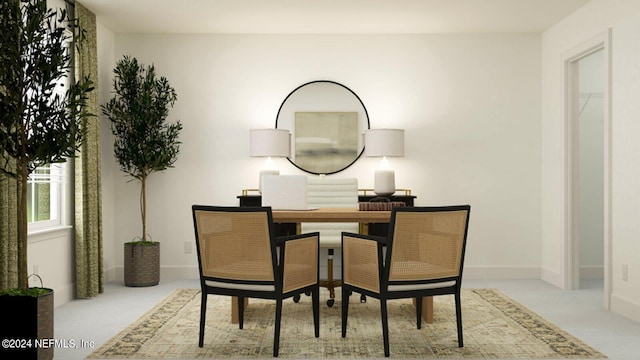 28 Hogan Ct, Saint Augustine, FL 32092 - dining room with carpet floors and baseboards