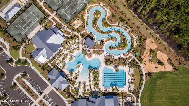 28 Hogan Ct, Saint Augustine, FL 32092 - drone / aerial view of a pool area