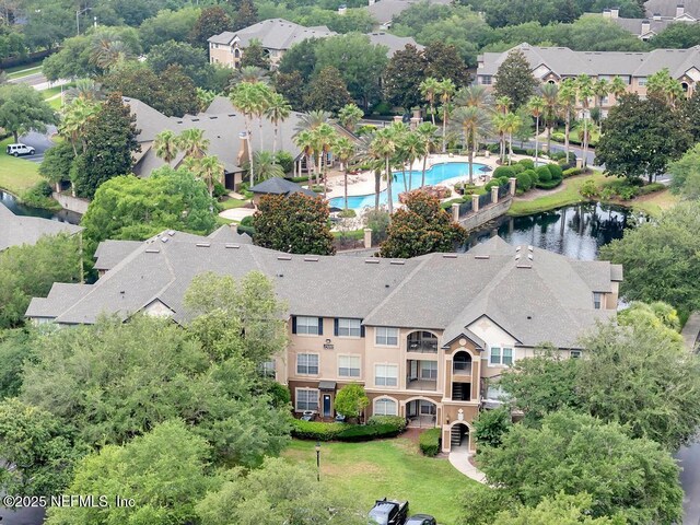 10961 Burnt Mill Rd Unit 1534, Jacksonville, FL 32256 - aerial perspective of suburban area featuring a pool