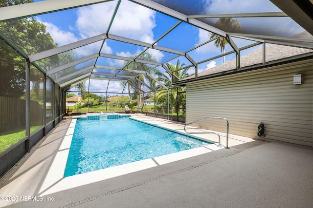 4458 Deep River Way E, Jacksonville, FL 32224 - swimming pool with a patio and a lanai