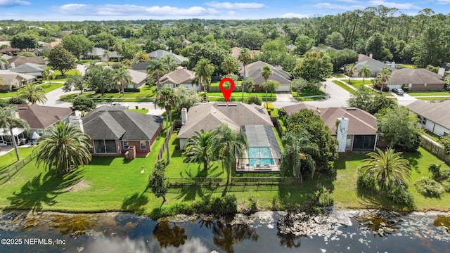 4458 Deep River Way E, Jacksonville, FL 32224 - aerial perspective of suburban area featuring a large body of water