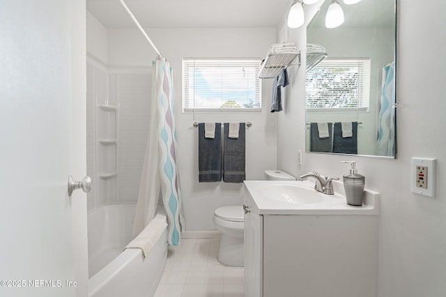 3130 Honeywood Dr, Jacksonville, FL 32277 - bathroom featuring plenty of natural light, tile patterned floors, vanity, and toilet