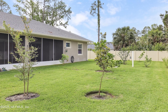 11 Woodstone Ln, Palm Coast, FL 32164 - view of yard featuring a sunroom