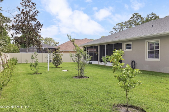 11 Woodstone Ln, Palm Coast, FL 32164 - view of yard with a sunroom