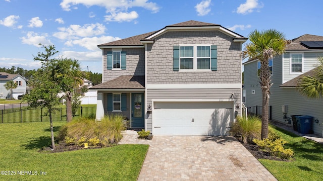 70 Creekmore Dr, Saint Augustine, FL 32092 - view of front of house with a garage and decorative driveway