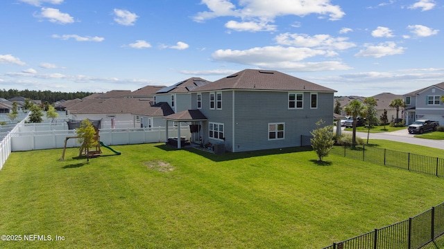 70 Creekmore Dr, Saint Augustine, FL 32092 - rear view of house with a residential view and a fenced backyard
