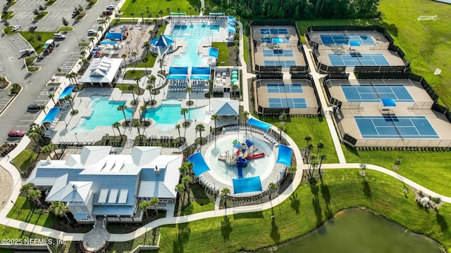 70 Creekmore Dr, Saint Augustine, FL 32092 - bird's eye view of a pool area