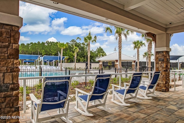 70 Creekmore Dr, Saint Augustine, FL 32092 - view of patio with a gazebo and a community pool