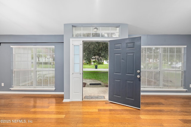 2007 Hollington Dr, Jacksonville, FL 32246 - foyer entrance with baseboards and wood finished floors