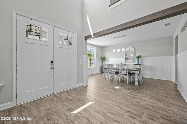 83 Tortola Way, Saint Johns, FL 32259 - entrance foyer with wood finished floors and wainscoting