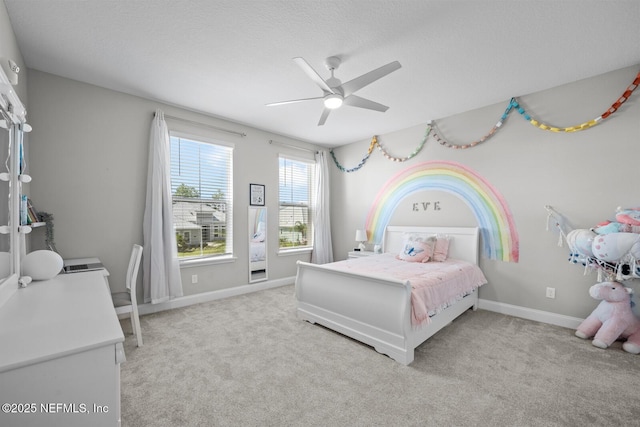 83 Tortola Way, Saint Johns, FL 32259 - bedroom featuring light carpet, ceiling fan, and a textured ceiling