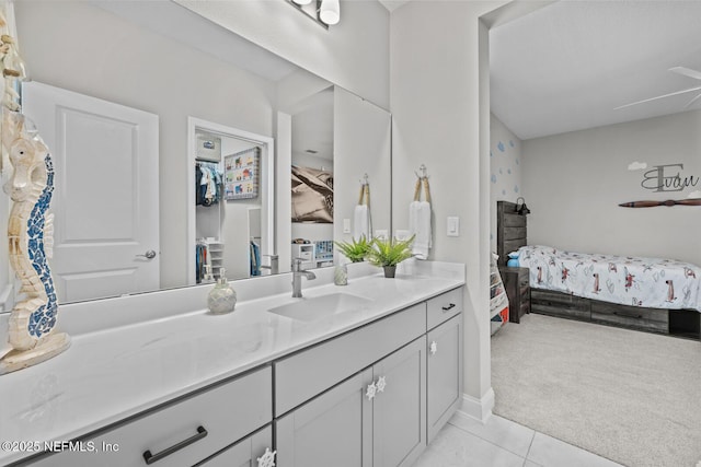 83 Tortola Way, Saint Johns, FL 32259 - full bath featuring connected bathroom, vanity, and tile patterned floors